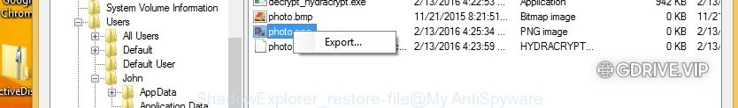 ShadowExplorer recover file