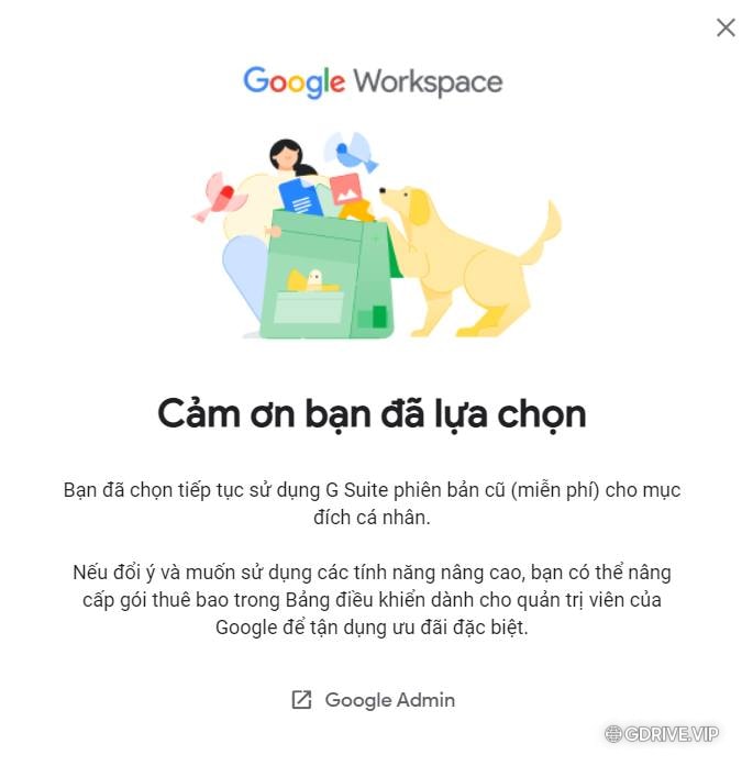 Gia hạn Google Workspace miễn phí