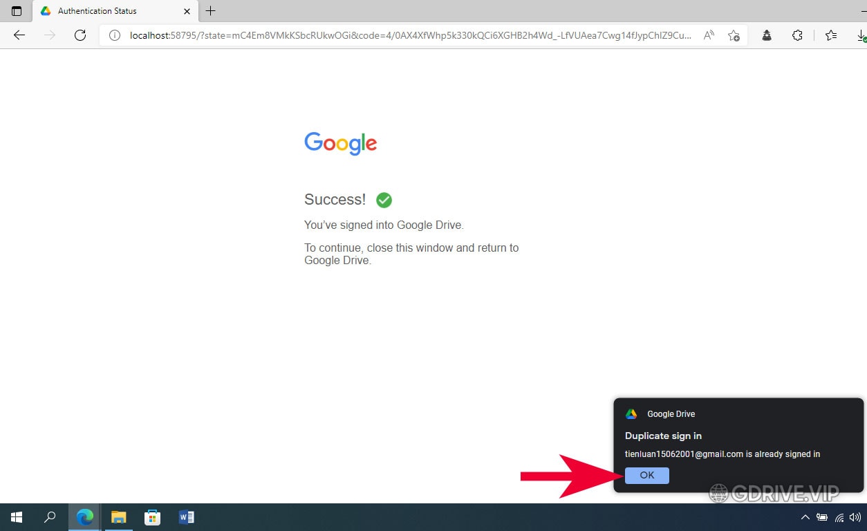 Hướng dẫn cách download và cài đặt Google Drive cho máy tính - bước 7